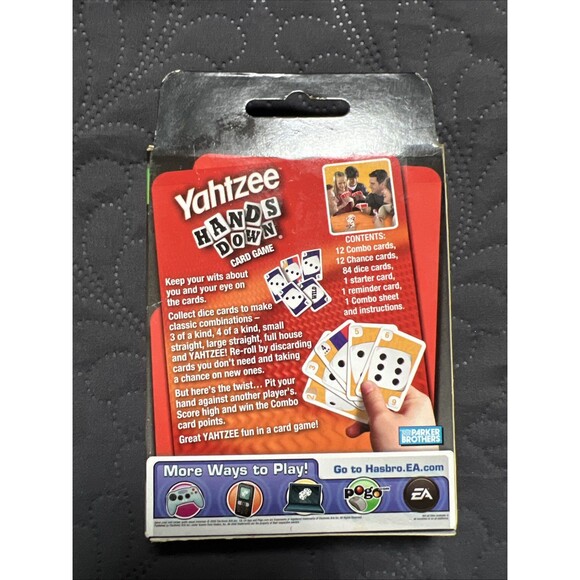 NEW SEALED YAHTZEE HANDS DOWN CARD GAME HASBRO 2009 Family Home Poker Tournament - Picture 2 of 6
